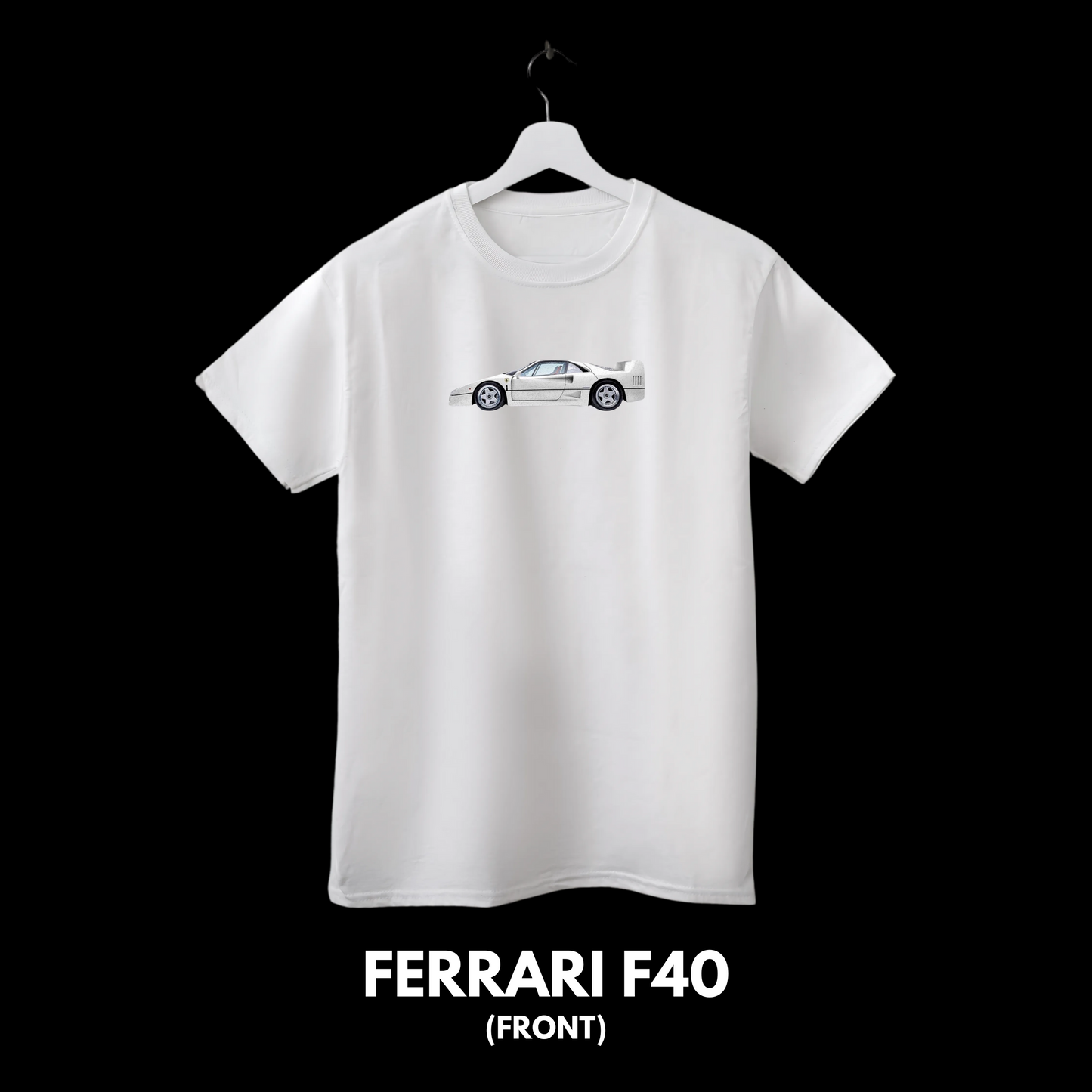 Playera Blond White Ferrari F40