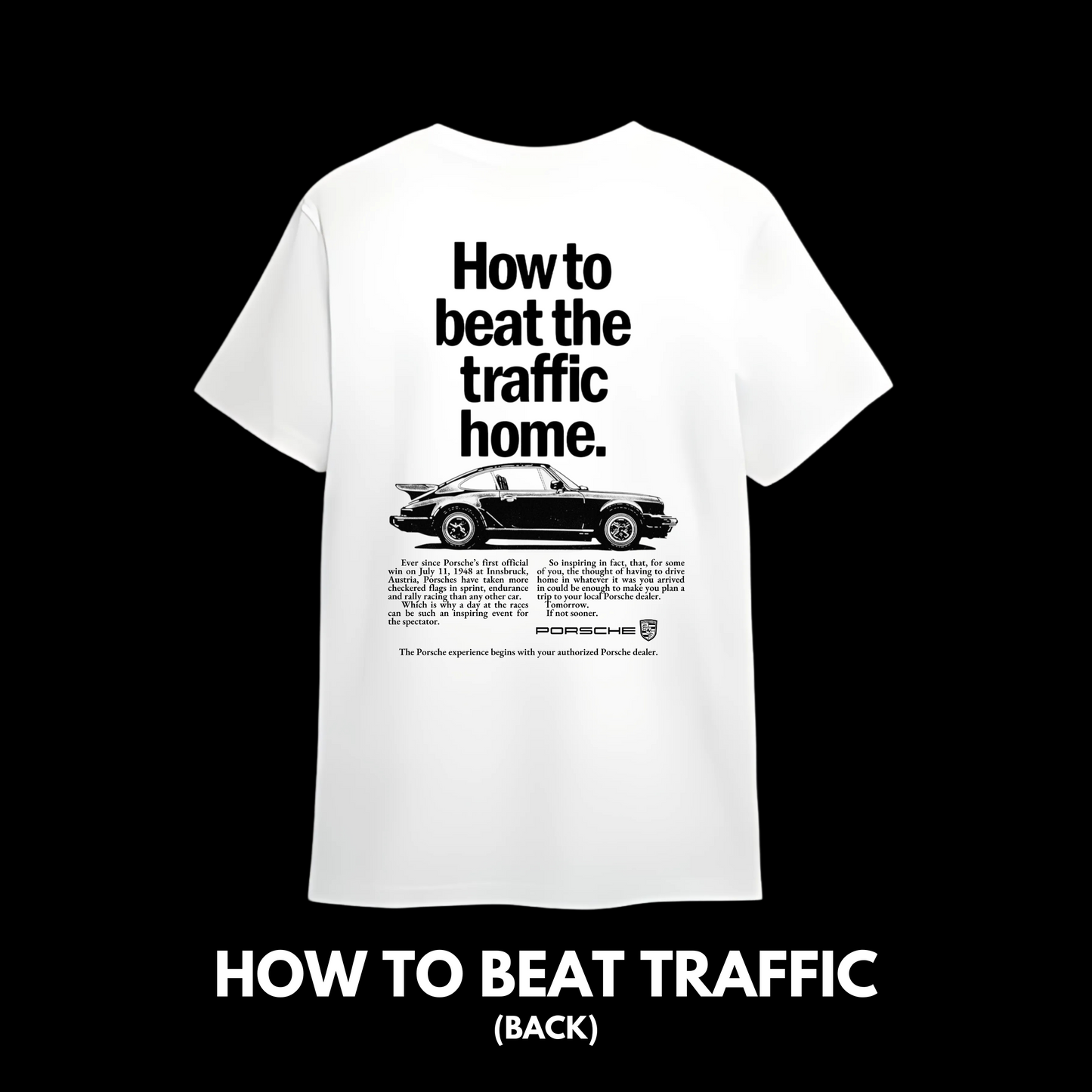 Playera Porsche How to Beat the Traffic